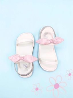 The Madras Trunk - Kids White Sandals