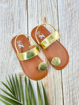 The Madras Trunk - Kids Tan Sandals