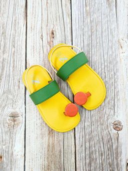 The Madras Trunk - Kids Yellow Sandals