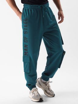 The Souled Store - Official Superman Man of Steel Utility Men Cargo Joggers