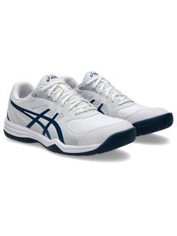 ASICS - Men Court Slide 3 White Mako Blue Tennis Shoes