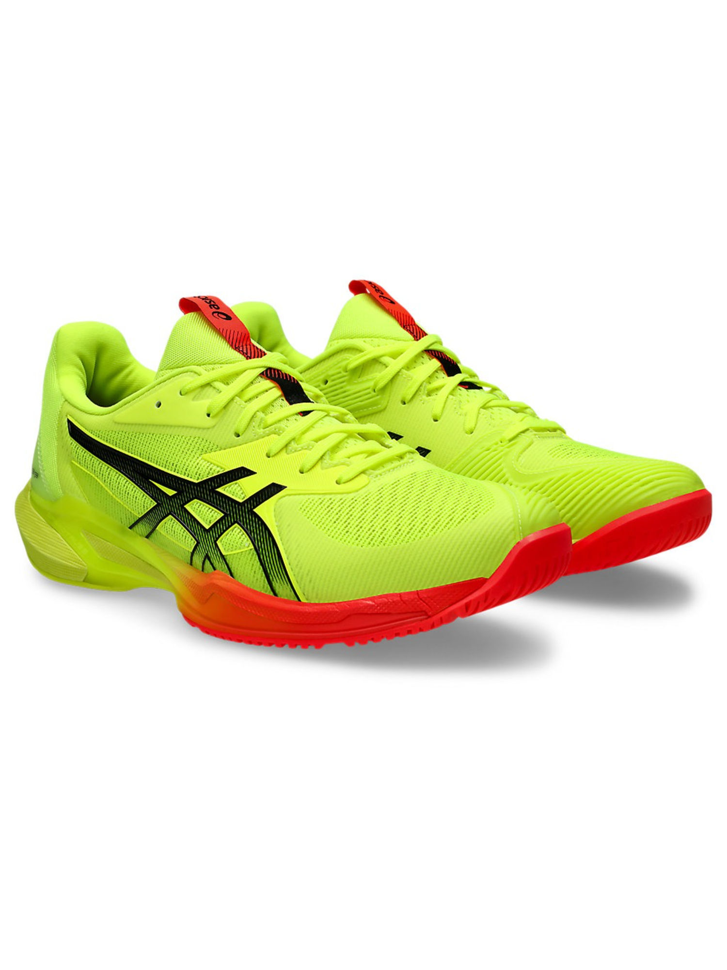 Buy ASICS Men Solution Speed Ff 3 Paris Safety Green & Red Tennis