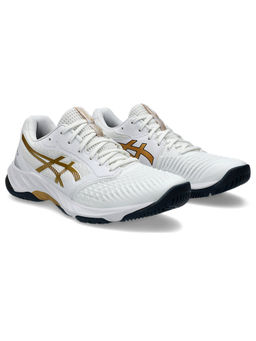 ASICS - Men Netburner Ballistic Ff 3 White Pure Gold Volleyball Shoes