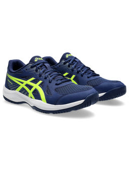 ASICS - Men Upcourt 6 Navy Blue Expanse Safety Yellow Badminton Shoes