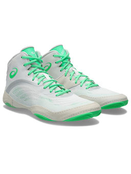 ASICS - Men Split Elite Off White & Green New Leaf Wrestling Shoes