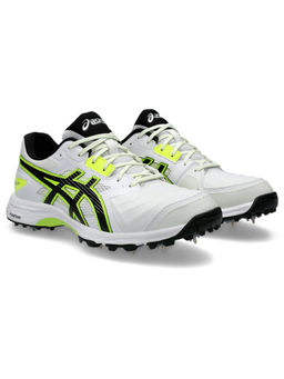 ASICS - Men Gel-Gully 7 White Safety Yellow Cricket Shoes