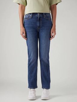 Levi's - Navy Blue Solid Plain Slim Fit Jeans