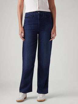 Levi's - Navy Blue Solid Plain Regular Fit Jeans