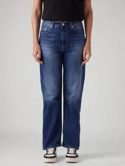 Levi's - Navy Blue Solid Plain Regular Fit Jeans