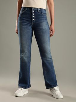 Tommy Hilfiger - Blue Solid Plain Straight Fit Jeans
