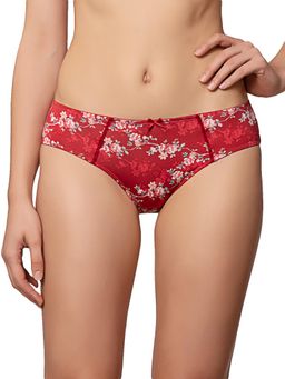 Triumph - Red Midnight Garden Seamless Midi Brief