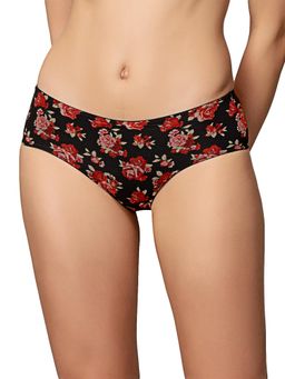 Triumph - Black Floral Printed Mesh Ultrasoft Brief