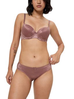Triumph - Mauve Jacquard Shine Spotlight Midi Brief