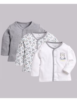 BABY GO - Girls Multi-Color Cotton Printed T-Shirt (Pack of 3)