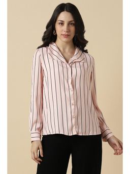 Allen Solly - Women Pink Stripe Shirt