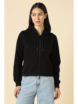 Allen Solly - Women Black Solid Hoodie