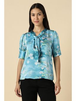 Allen Solly - Women Blue Floral Formal Top