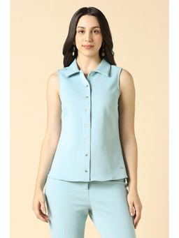 Allen Solly - Women Blue Solid Top