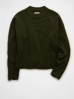 American Eagle - Women Light Green Solid Sweater