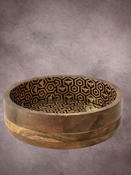 CasaGold - Wooden Serving Bowl Bee