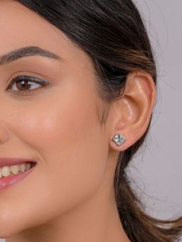 Margento Jewels - 925 Sterling Silver Margento Jewels Swarovski Zirconia Stud