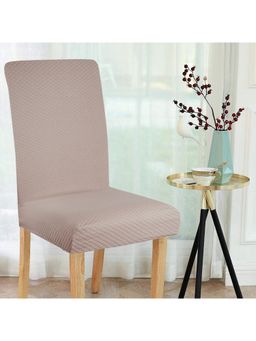 HomeTown - Essentials Quilted Strechable Chair Cover in Grey Colour