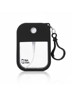House of Quirk - Black Spray Bottle Refillable Perfume & Sanitizer Mist Sprayer With Hook