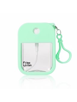 House of Quirk - Green Spray Bottle Refillable Perfume & Sanitizer Mist Sprayer With Hook