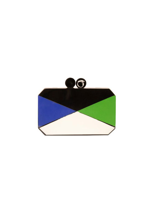 Buy Oceana Clutches Black Resin Rectangle Bag Online