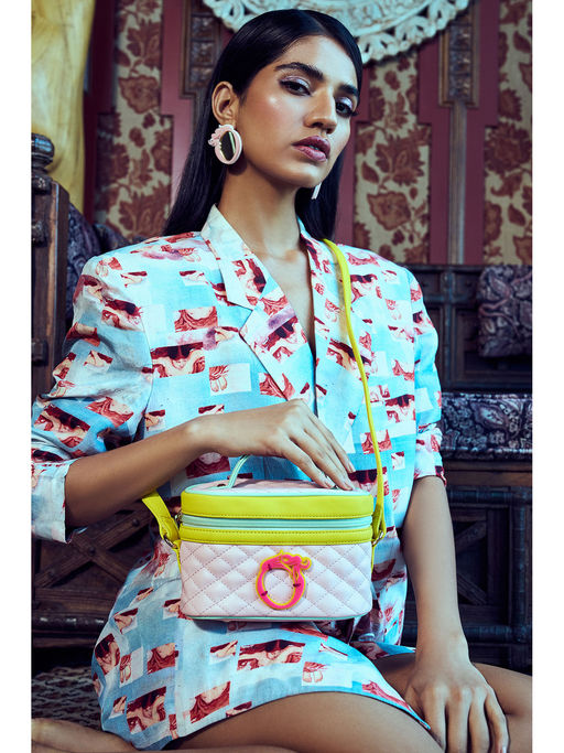 Buy Oceana Clutches Pink Vanity Bag Online