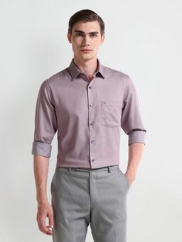 Arrow - Men Cotton Solid Regular Fit Pink Shirt