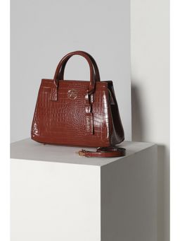 Allen Solly - Women Brown Casual Handbag with Detachable Strap