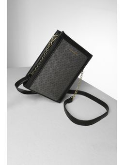 Van Heusen - Women Black Printed Casual Sling Bag