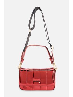 Van Heusen - Women Red Solid Sling Bag with Detachable Strap