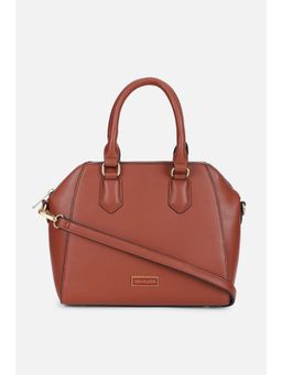 Van Heusen - Women Maroon Solid Handbag with Detachable Strap