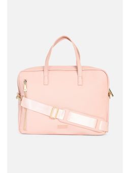 Van Heusen - Women Pink Solid Casual Laptop Bag