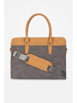Van Heusen - Women Grey Solid/Plain Laptop Bag