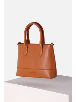 Van Heusen - Women Brown Solid Casual Handbag with Detachable Strap