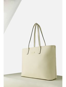 Van Heusen - Women Cream Solid Formal Handbag