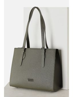 Van Heusen - Women Olive Textured Casual Handbag