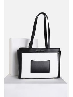 Van Heusen - Women White Colorblock Casual Handbag