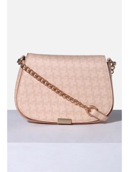 Van Heusen - Women Peach Printed Casual Sling Bag