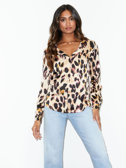 Never Fully Dressed - Leopard Sofia Blouse