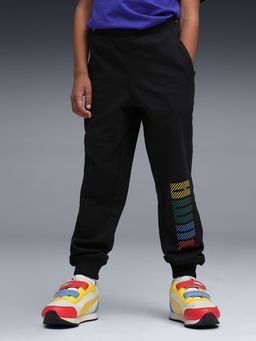Puma - Youth Solid Boys Black Trackpant