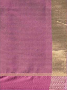 Rajnandini - Womens Beige
                  and Purple Cotton Woven Traditional Saree with
                  Unstitched Blouse - 3