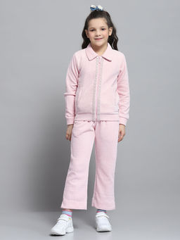 Monte Carlo - Brown Textured Collar Neck Full Sleeve Co-Ord Set (Set of 2)