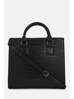 Van Heusen - Women Black Solid Casual Handbag