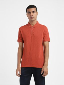 Levi's - Men Red Printed Polo T-Shirt