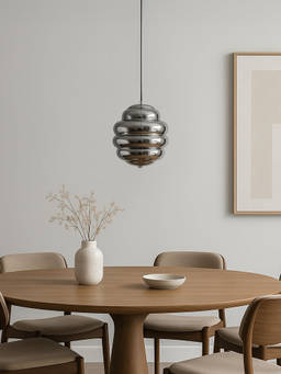 Whispering Homes - Cognac Smoky Glass Pendant Lamp