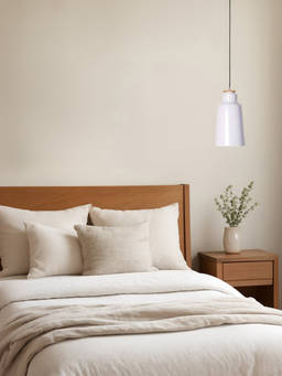 Whispering Homes - European Drum Pendant Lamp - White